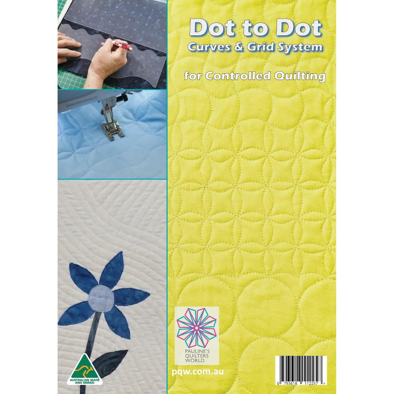 Dot to Dot Curves and Grid System Booklet template system for curved quilt piecing