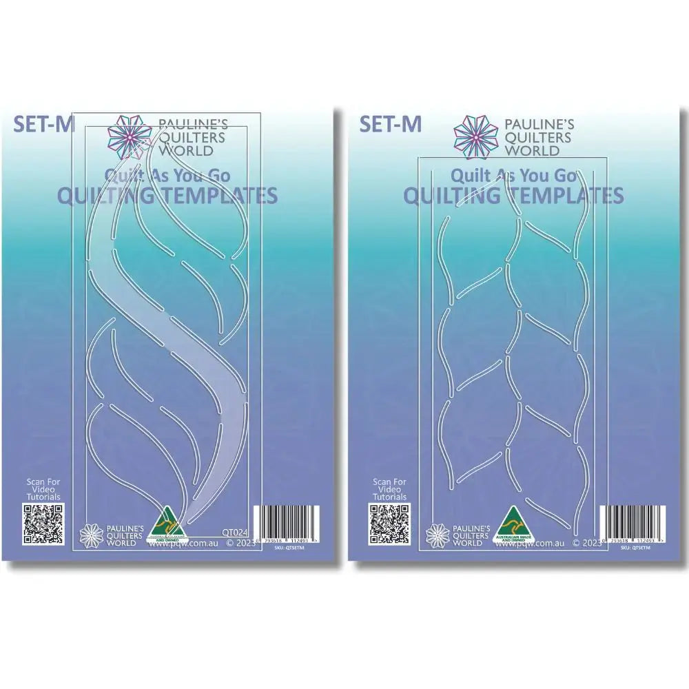 How to Use QAYG Quilting Templates Set M: Gentle Curves for Borders, S