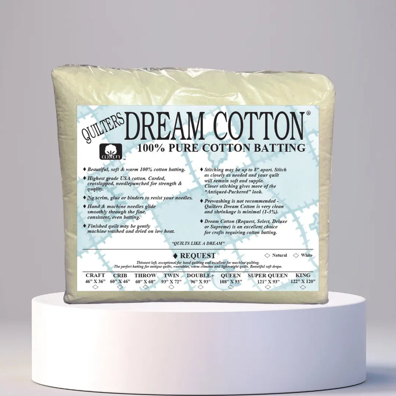 Quilters Dream Request Natural Cotton Batting Package