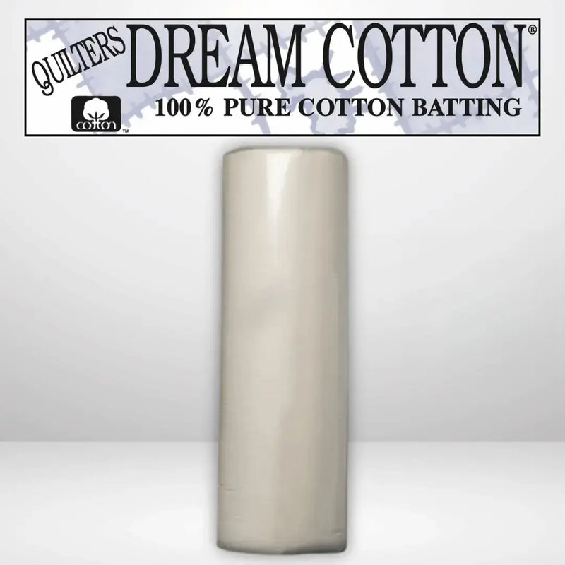 Quilters Dream Deluxe Natural Cotton Batting Queen Roll 93 inch 30 yards longarm