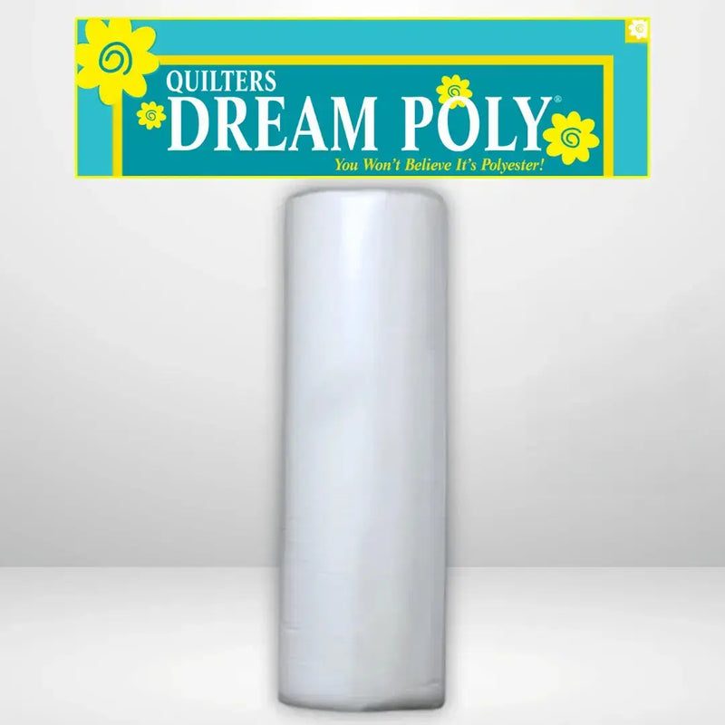 Quilters Dream Request White Poly Batting Throw Roll 60 inch x 30 yards lightweight white polyester