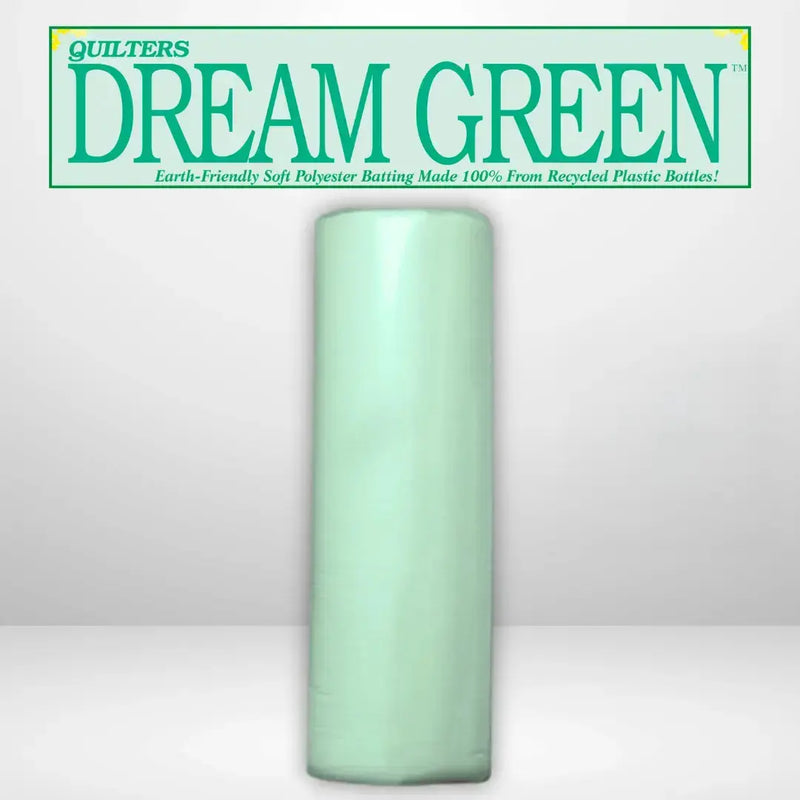 Quilters Dream Select Green Batting Queen Roll 93 inch x 30 yards eco-friendly recycled plastic bottles