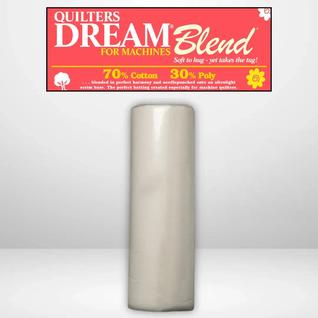 Quilters Dream Select Natural 70/30 Batting Queen Roll 93 inch x 30 yards cotton poly blend
