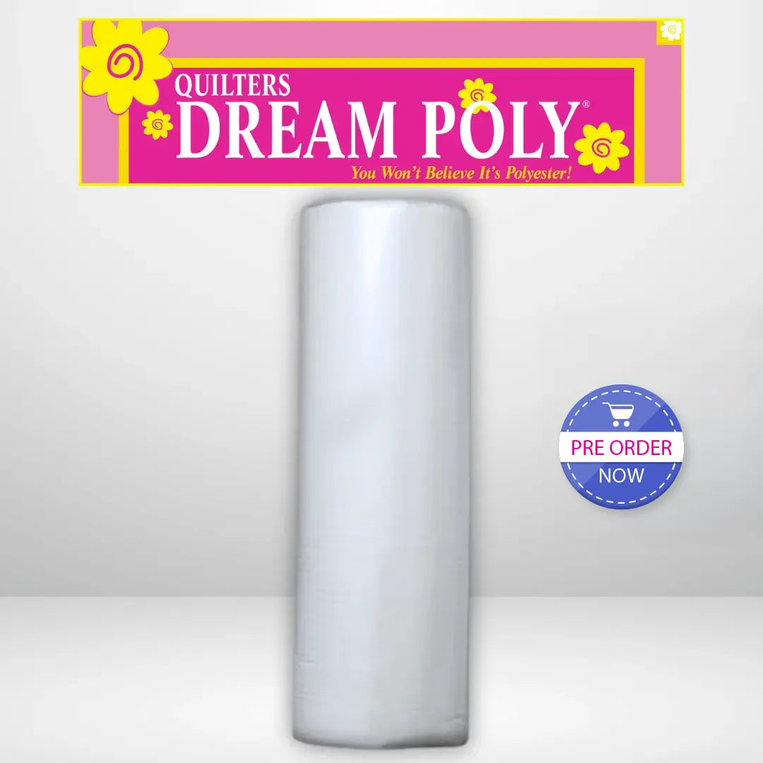 Quilters Dream Select White Poly Batting Queen Roll 93 inch x 30 yards premium white polyester