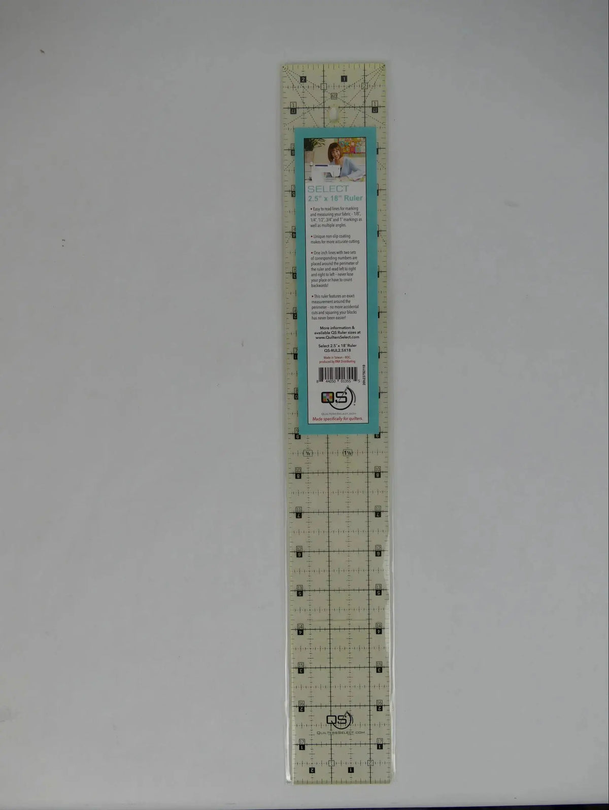 How to Use the Quilters Select 2.5" x 18" Non-Slip Ruler: Longer, Straighter Strip Cuts for Quilters
