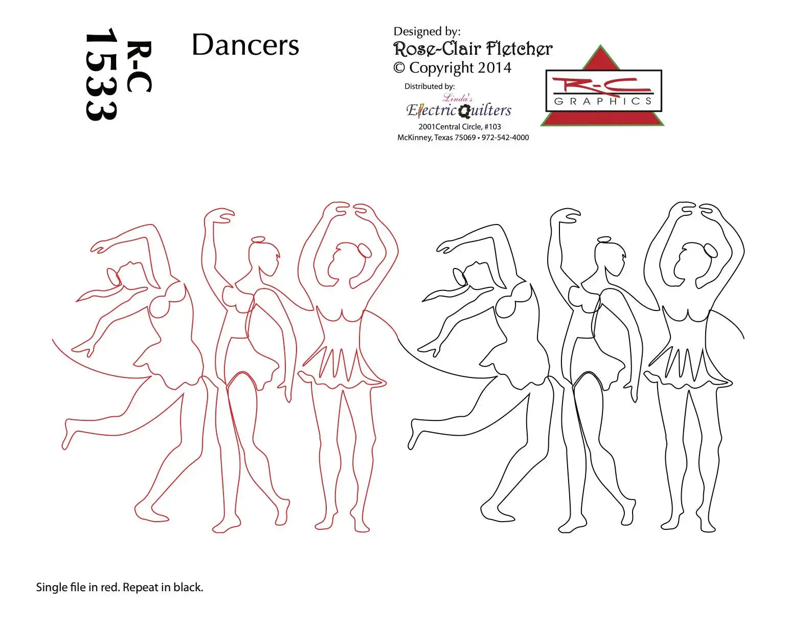 Dancers in Motion: A Graceful Ballet Pantograph for Dance-Themed Quilt