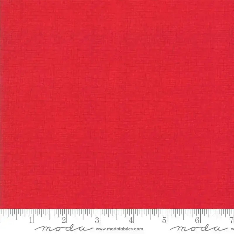 Rich Crimson, No Seams: Using a Thatched Cotton Wideback for a Bold Qu