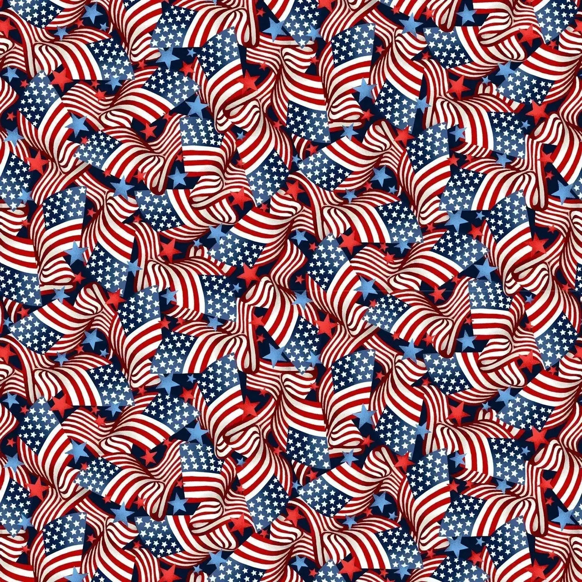 Backing a Patriotic Quilt Seamlessly With a 108-Inch Cotton Wideback
