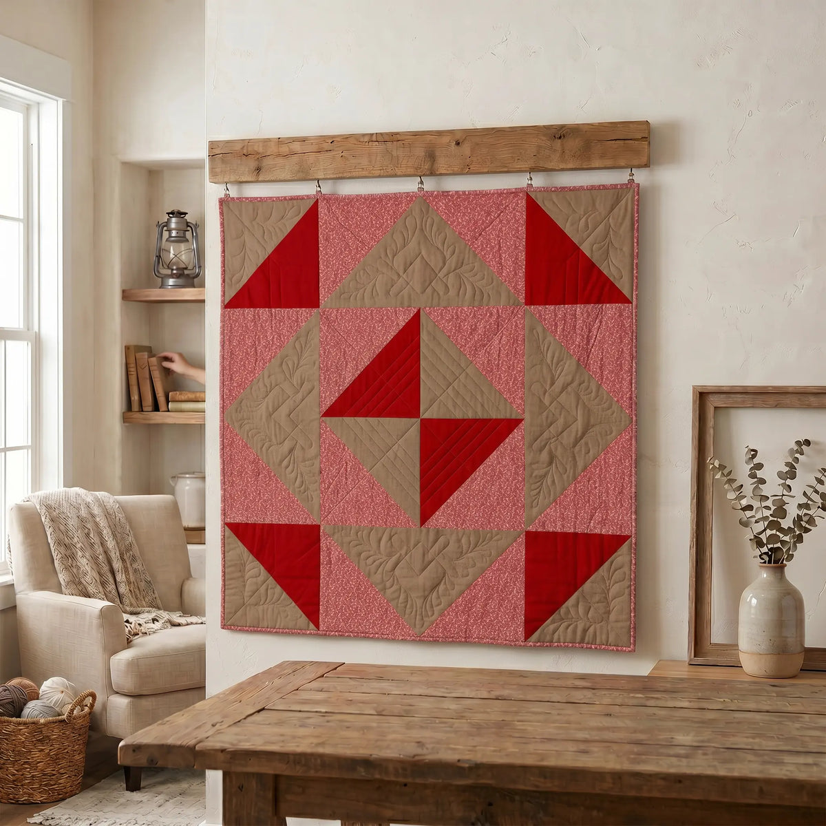 Half-Square Triangles Without the Stress: Making the 24-Inch Rosey Tab
