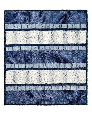 Into the Blue: Sewing a Navy Crazy 8 Cuddle Throw from Pre-Cut 10-Inch