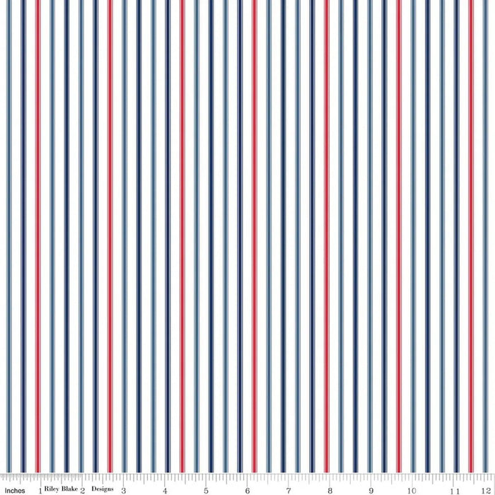 Ticking Stripes and Stars: How to Use a Patriotic Basic in Quilts and