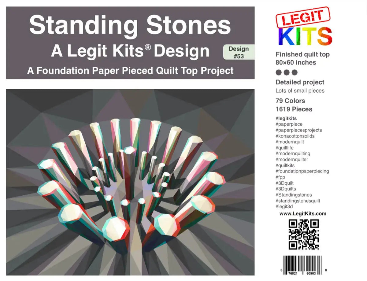 Quilting in 3D: Foundation Paper Piecing the Standing Stones Quilt