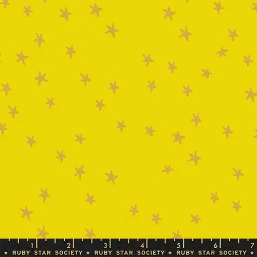 Starry in Golden Hour: A Playful Star Print for Modern Quilts and Stat
