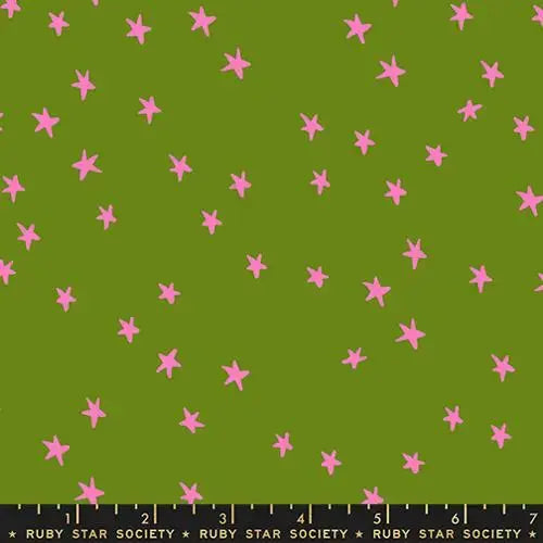 Starry New Sprout: A Playful Star Print for Backgrounds, Blenders, and Statement Quilts