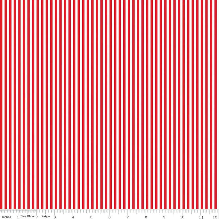 How to Use a Fine Red Stripe in Quilts: Binding, Sashing, and Bright A