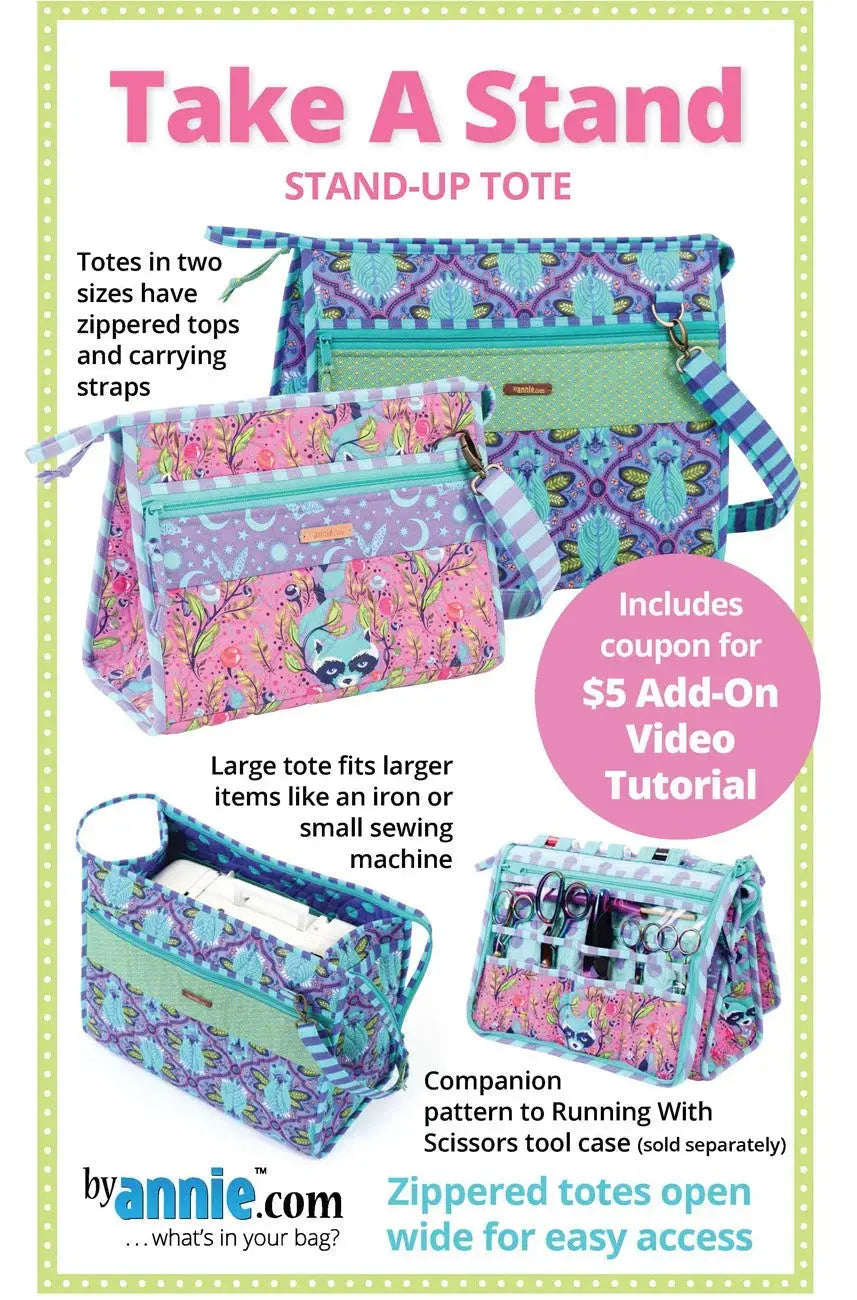 How to Sew the Take A Stand Tote: A Stand-Up Bag Pattern in Two Sizes