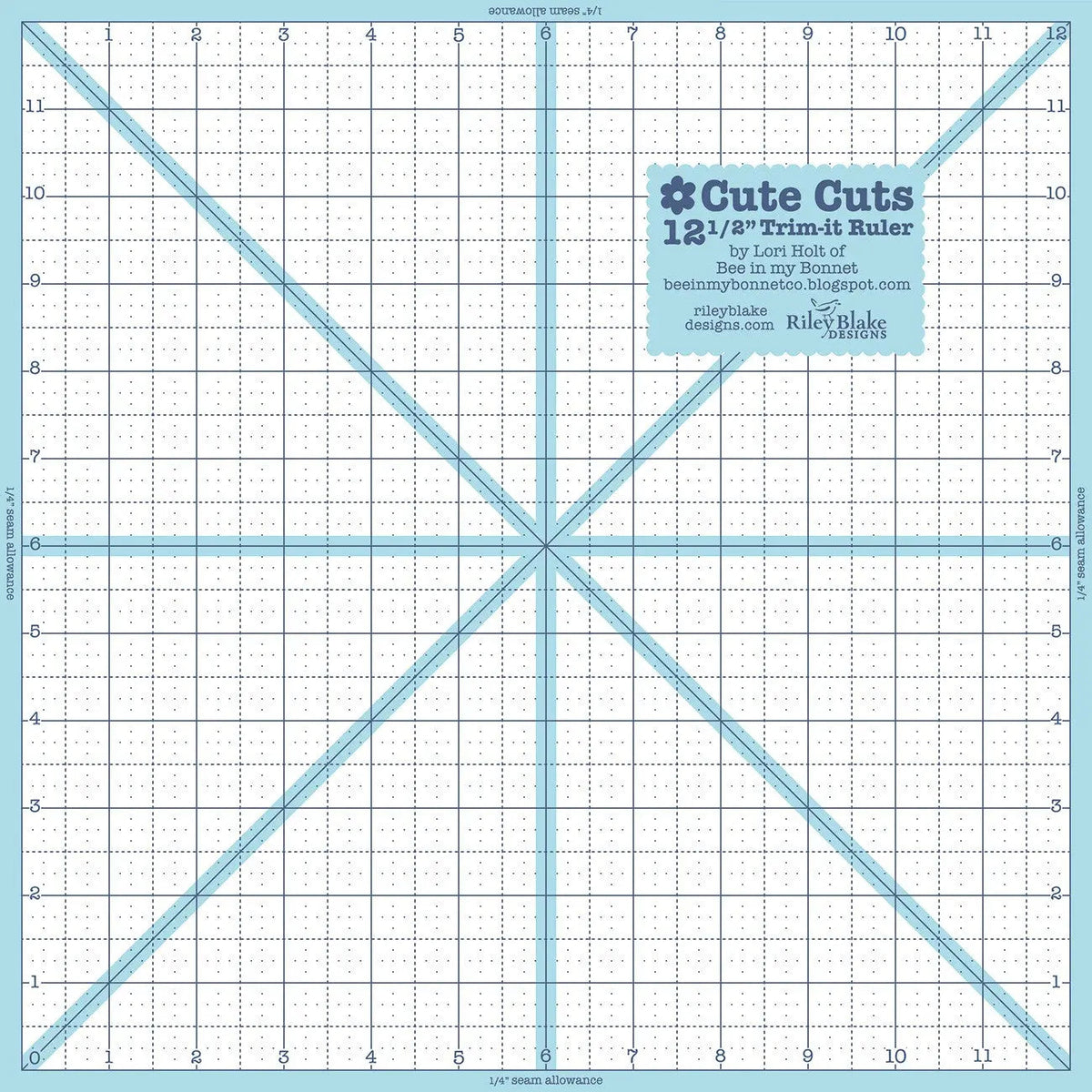 How to Square Up Quilt Blocks: Trimming with the Lori Holt Trim It Ruler