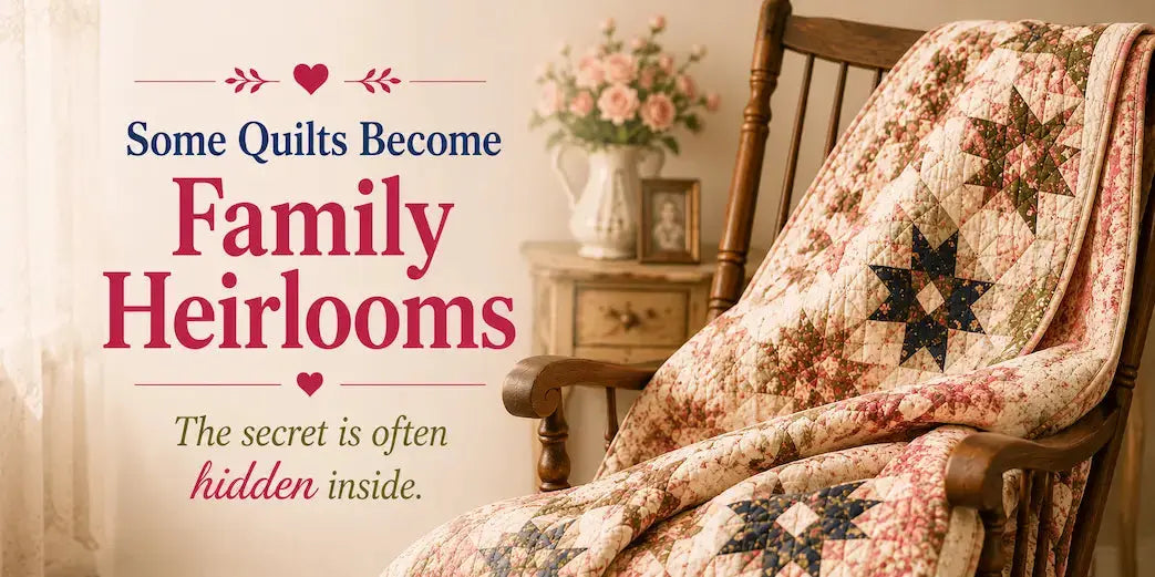 Why Some Quilts Last Generations and Others Don't – Morning with Corey tip graphic: the hidden secret inside heirloom quilts