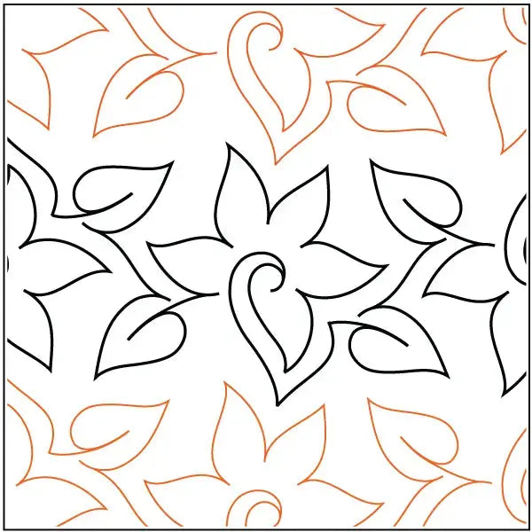 Bellflower Pantograph: A Gentle Floral All-Over in a 6.25-Inch Row