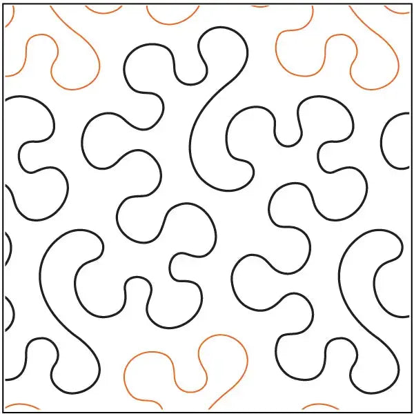 Bumpity Pantograph: A Bumpy, Rounded All-Over Texture in a 9-Inch Row
