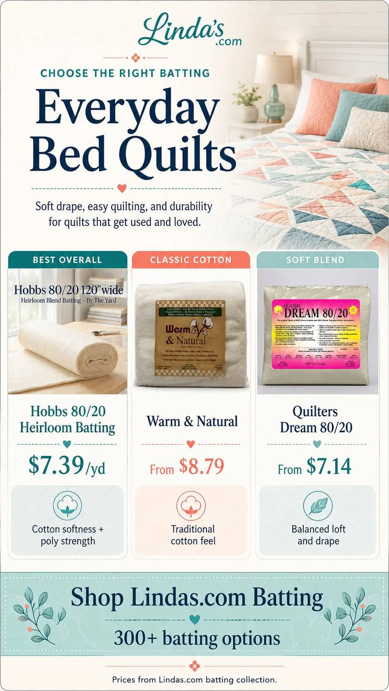 Choose the Right Batting: Everyday Bed Quilts – Morning with Corey