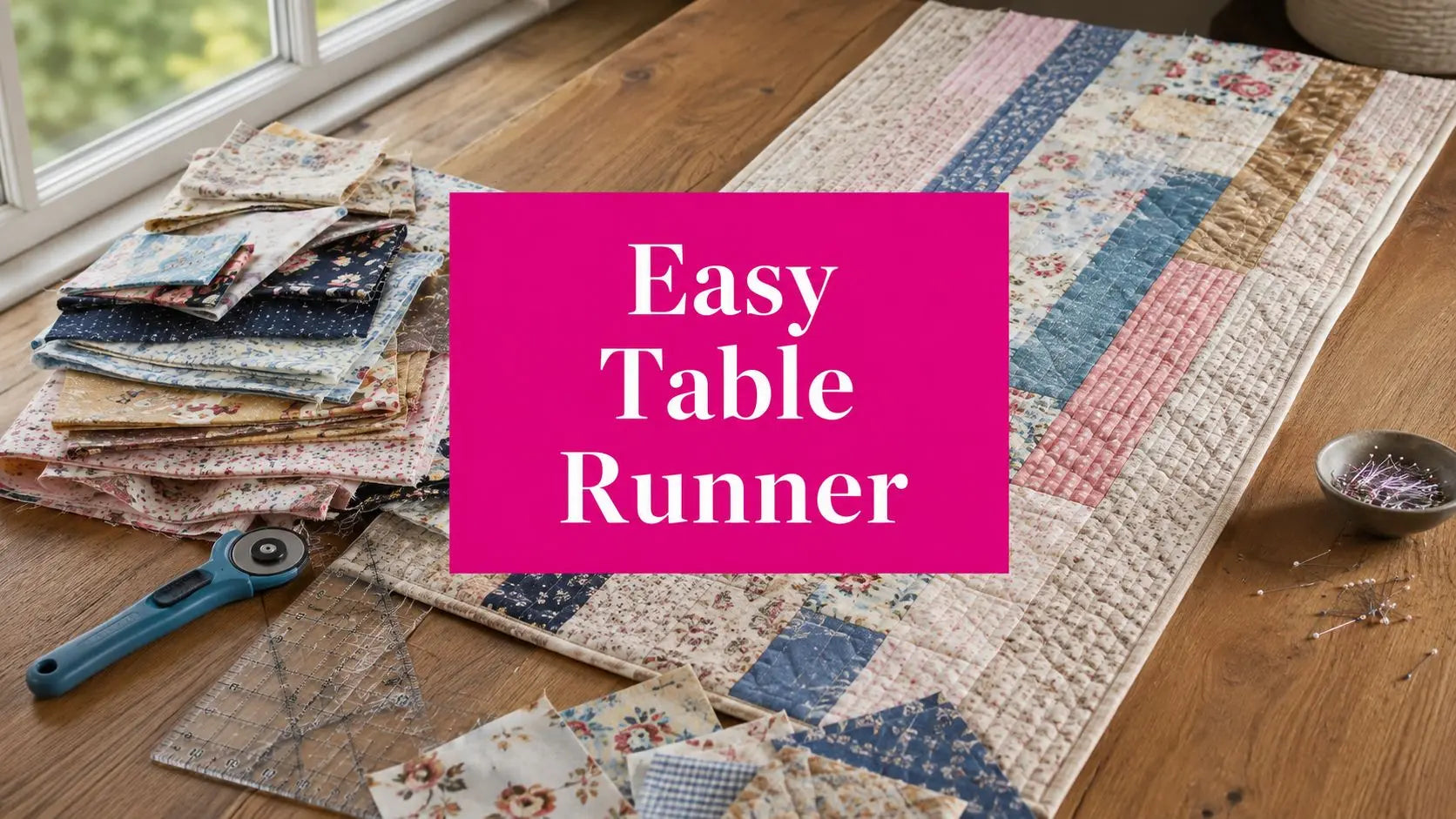 Easy Table Runner Pattern for Beginners