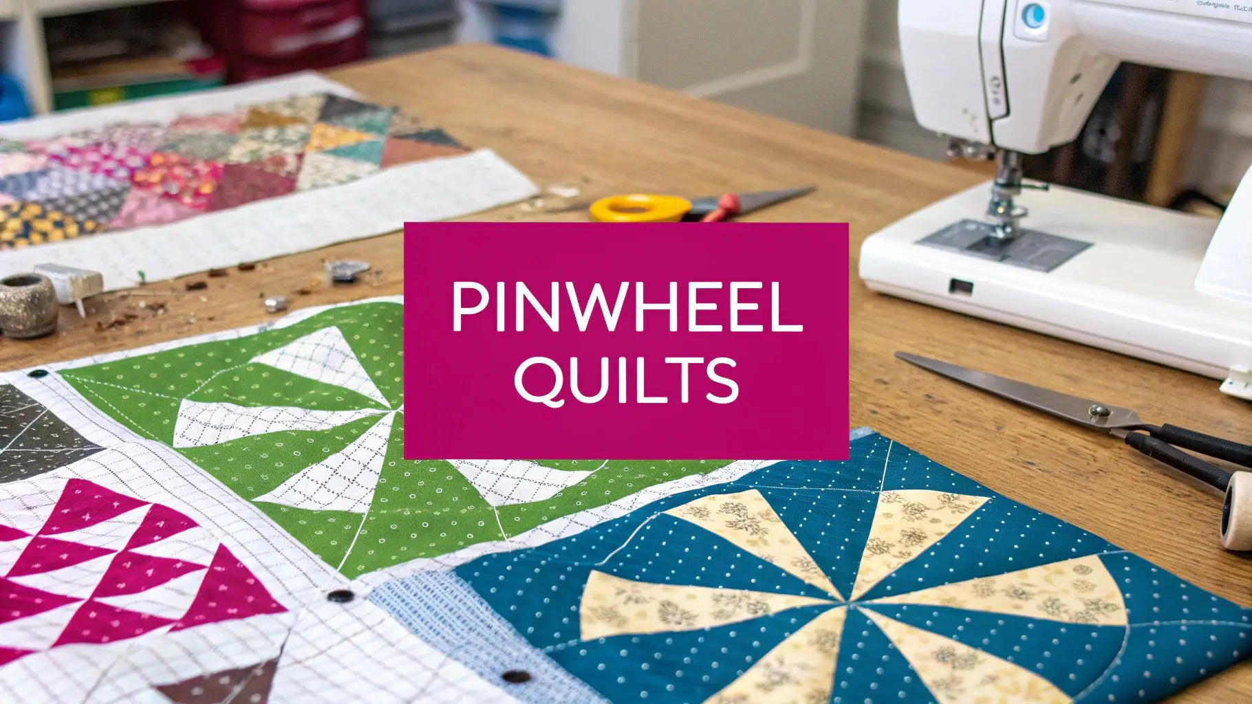 pinwheel-quilt-patterns-Easy-Stunning-Designs Linda's Electric Quilters
