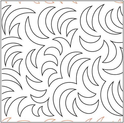 Fern Feather: A Leafy 12.5-Inch Pantograph for Nature-Inspired Quilts