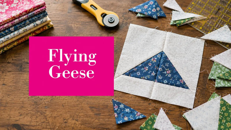 Flying Geese Quilt Block Tutorial