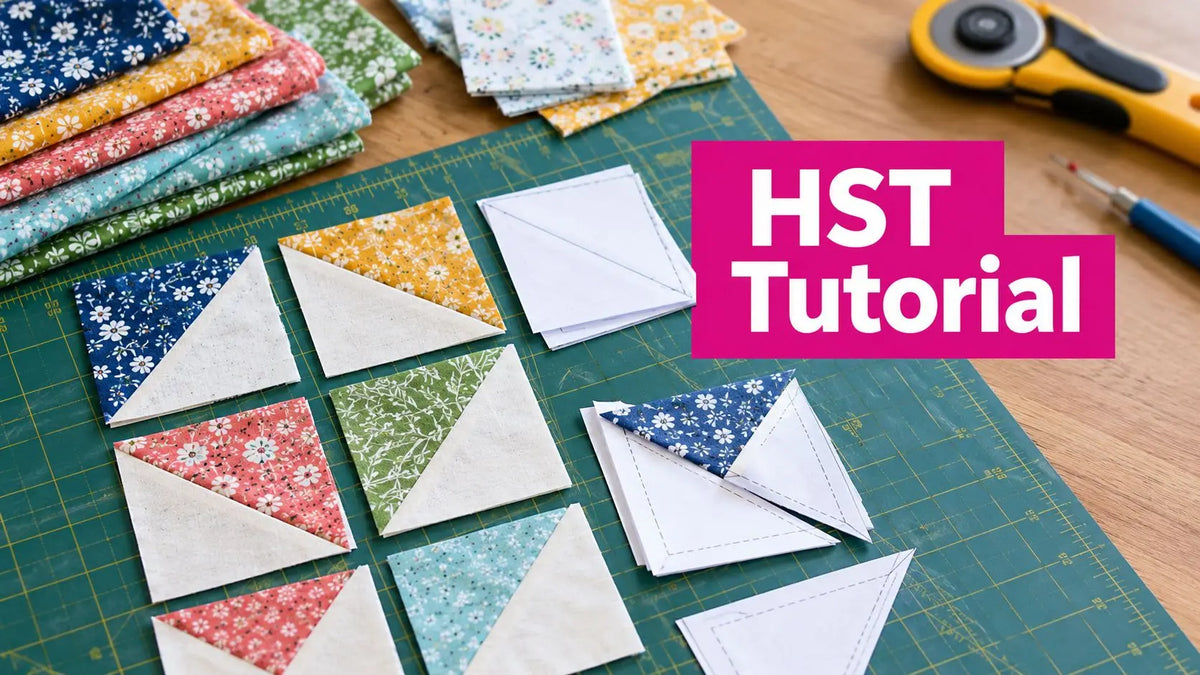 Half Square Triangle Tutorial for Quilters