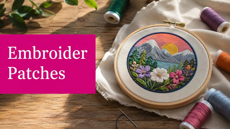 How to Embroider Patches: Machine and Hand Methods