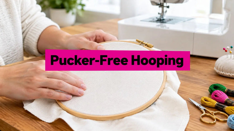 How to Hoop Fabric for Machine Embroidery Without Puckering