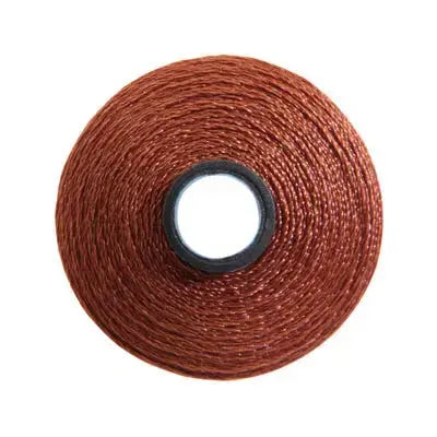 Fil-Tec Magna-Glide Delights Mahogany Pre-Wound Bobbin Jar M Style longarm quilting rich dark reddish brown