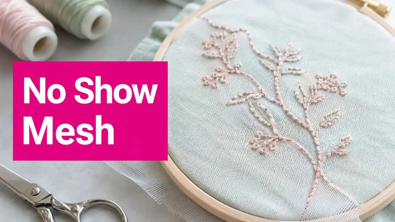 No-show mesh stabilizer guide for machine embroidery on knits, babywear, and delicate fabrics – Linda's Electric Quilters