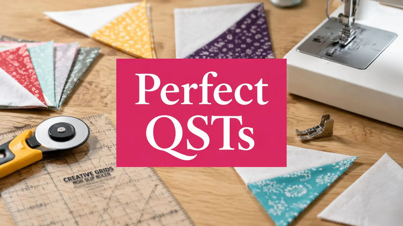 Quarter Square Triangle Tutorial How to Sew Perfect QSTs