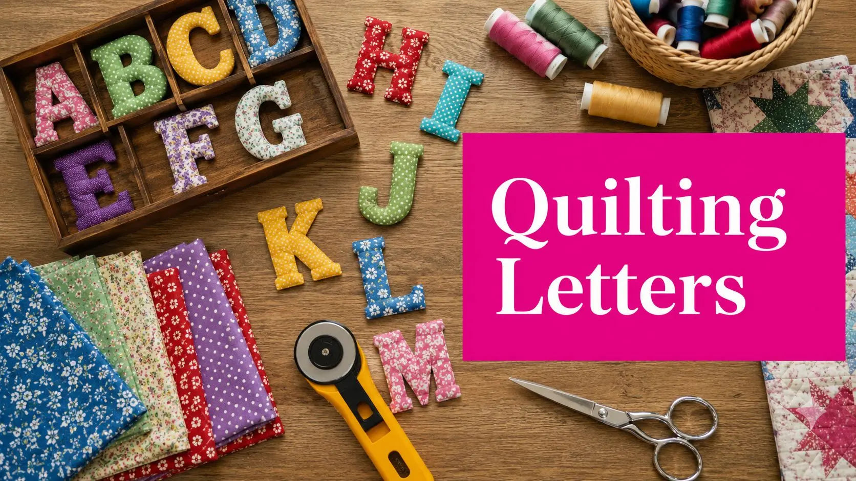 A Quilter's Guide to Quilting Alphabet Letters