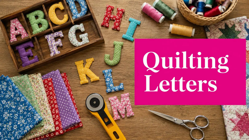 A Quilter's Guide to Quilting Alphabet Letters