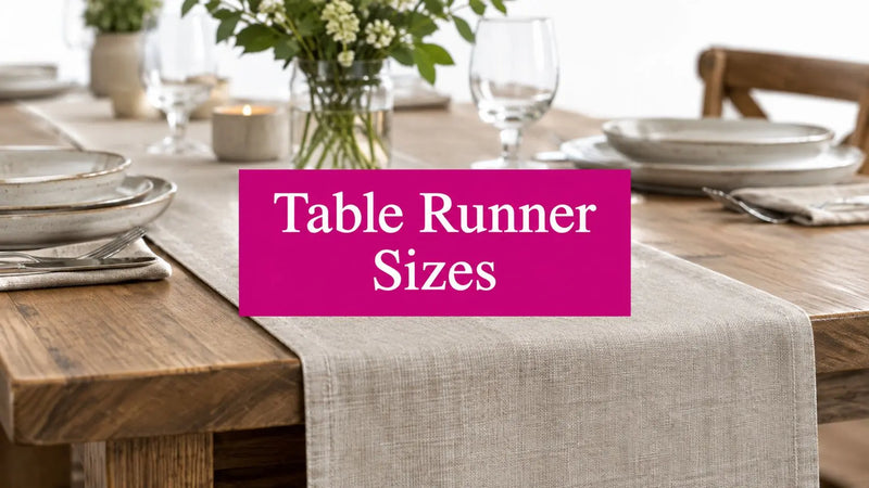 Size of Table Runner Guide for Every Table Shape