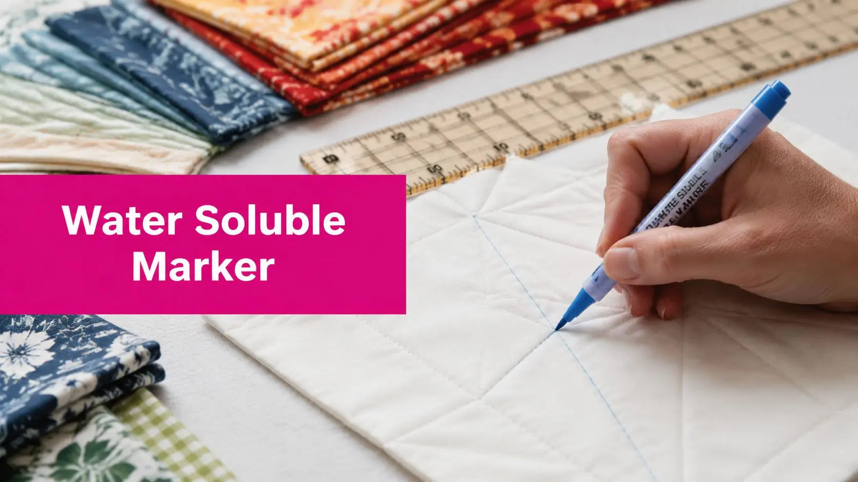 A Quilter's Guide to Using a Water Soluble Marker