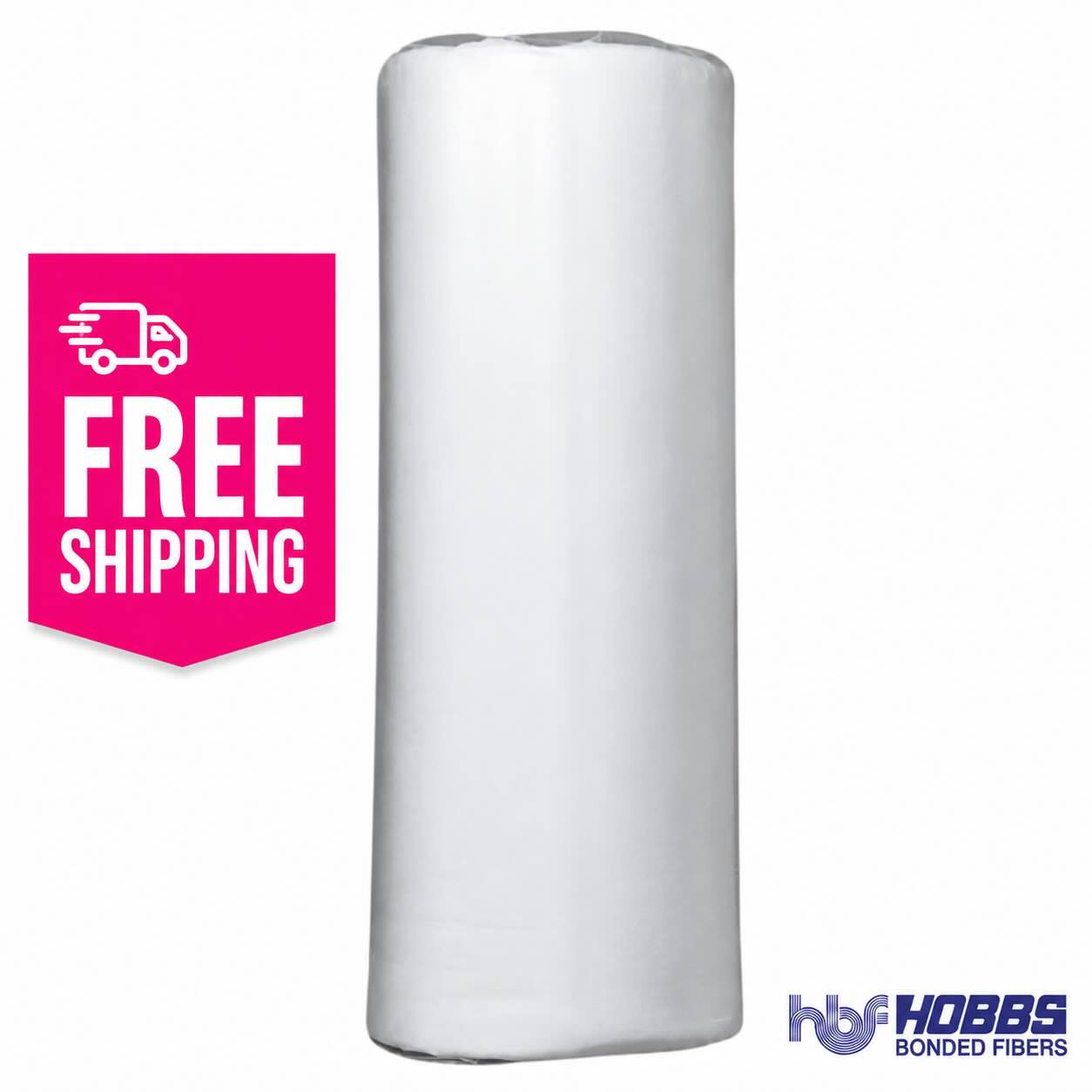 Hobbs Heirloom Bleached 80/20 108" Wide Batting Roll - 30 Yards