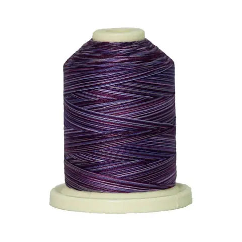 012 Purple Haze Signature Cotton Variegated Thread Mini Spool - 40WT American & Efird Signature