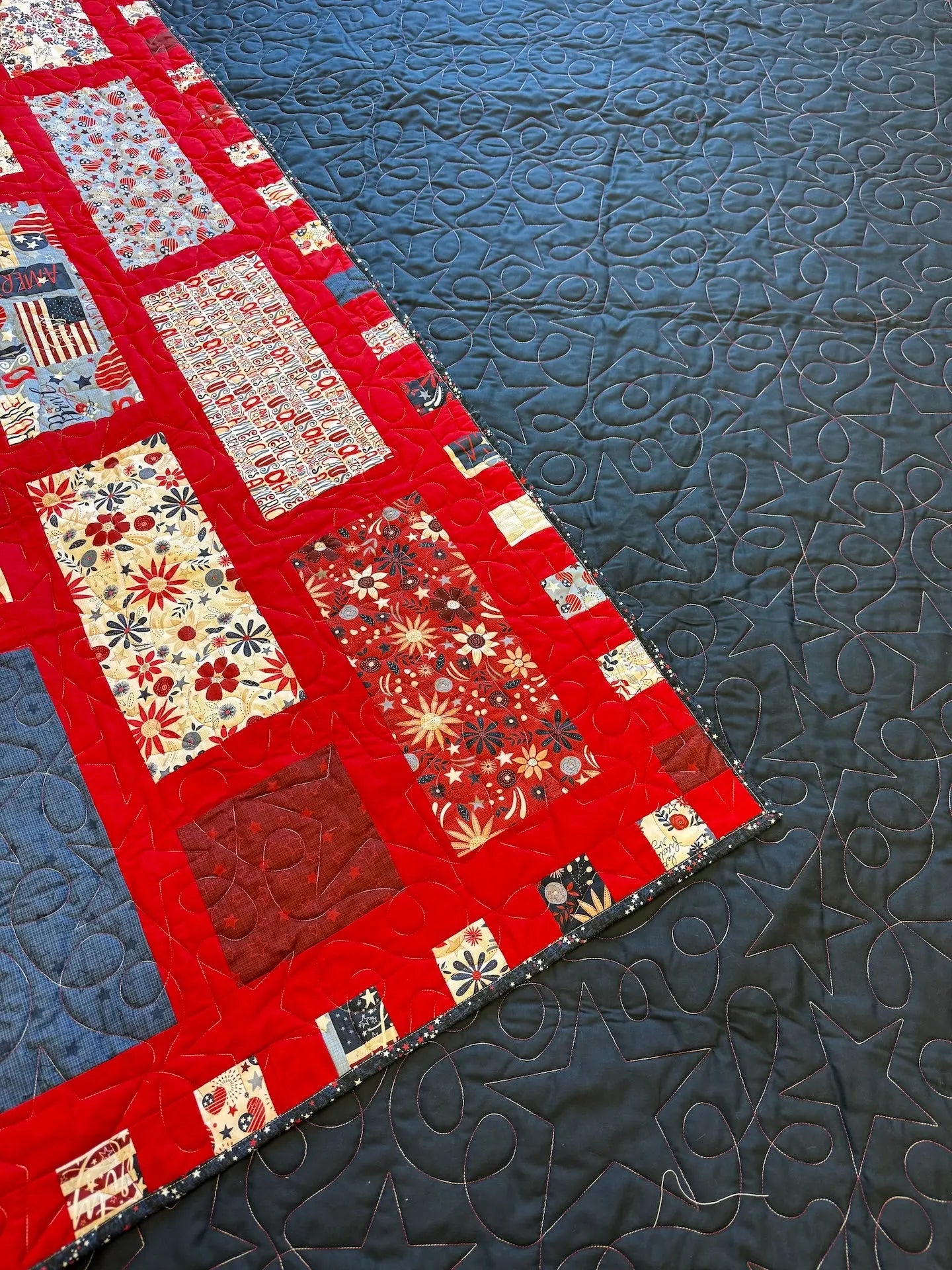 017 Stars and Loops (Eagle) Pantograph by Linda V. Taylor Linda's Electric Quilters