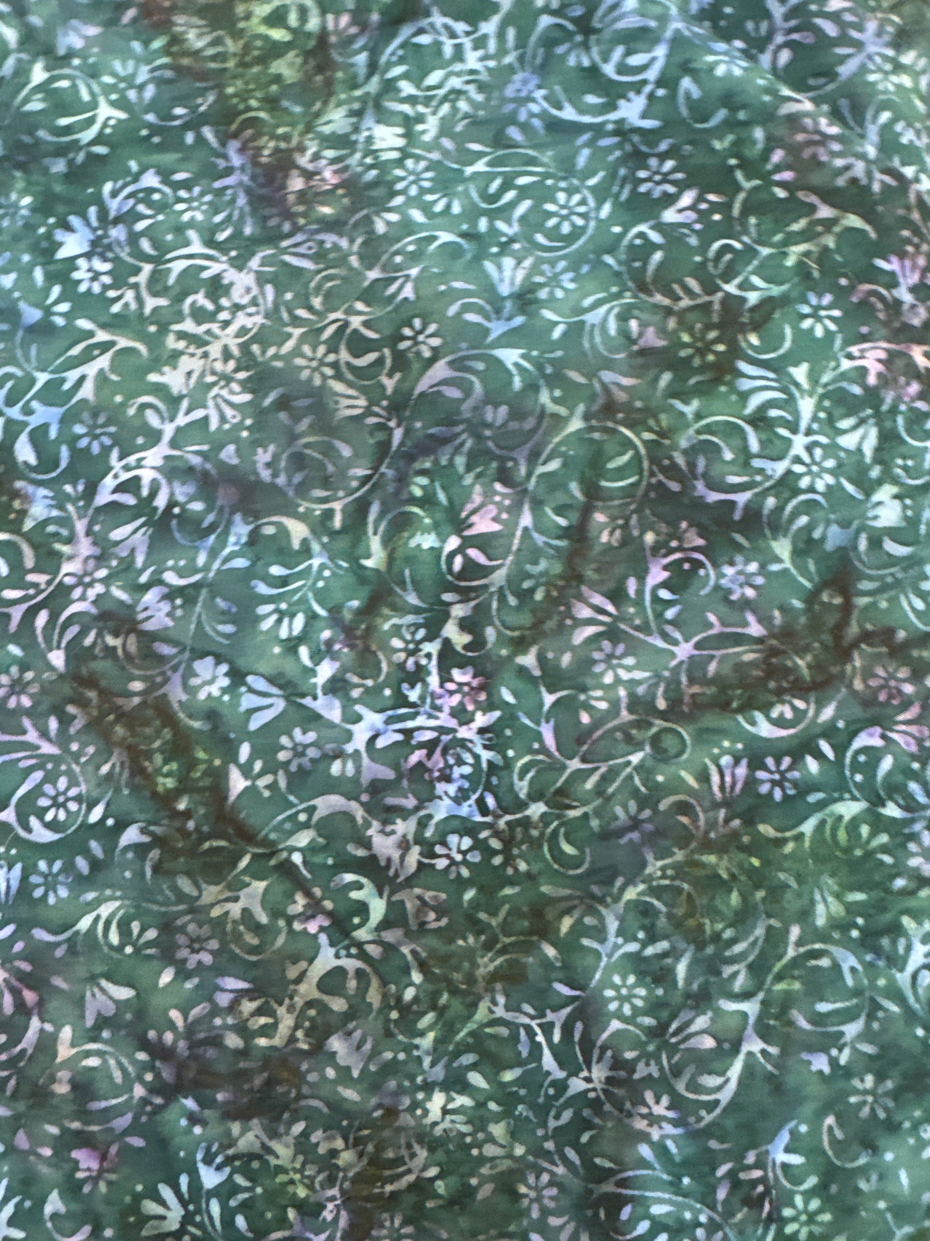 Spring Dark Green Teal blender quilting fabric by Hoffman Fabrics