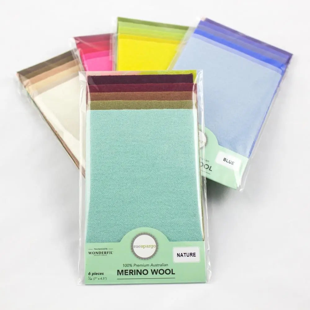 1/64 Merino Wool Packs: Sue Spargo WonderFil USA