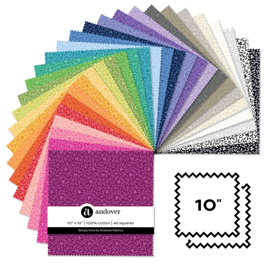 Simply Vine 10 Inch Square 42 Cuts Each