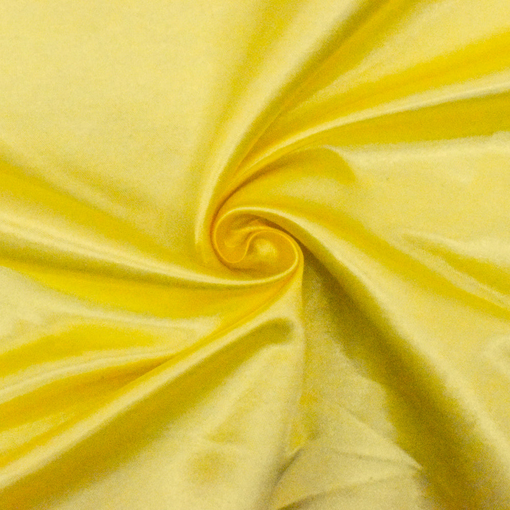 Star Yellow Solid Poly Antique Satin Woven Fabric