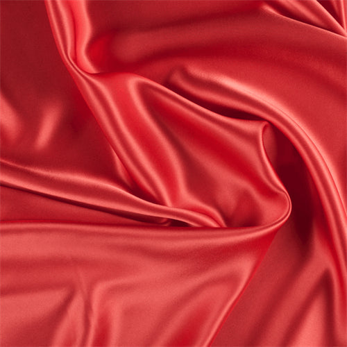 Runway Silks Tangerine Silk Charmeuse Fabric - Reorderable