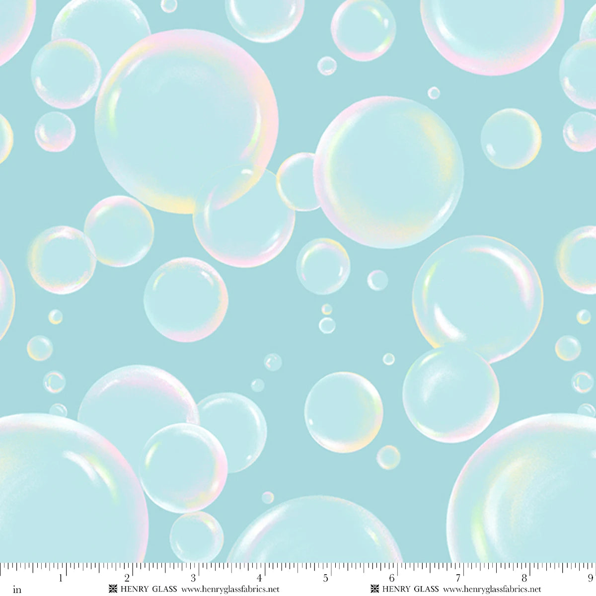 Bubble Blast Aqua 108" Cotton Wideback Fabric Per Yard