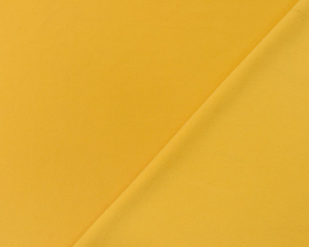 Yellow Poly Stretch Spandex Solid ITY Knit Fabric