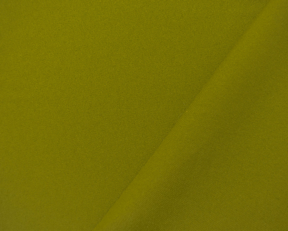 Green Poly Solid Basket Woven Fabric